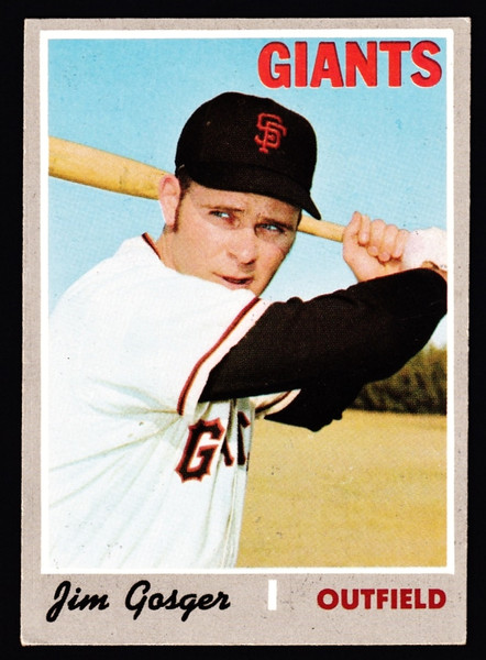 1970 Topps #651 Jim Gosger VGEX