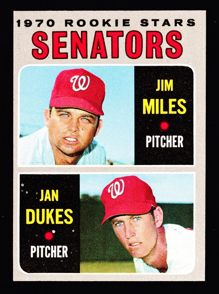 1970 Topps #154 Senators Rookie Stars EX