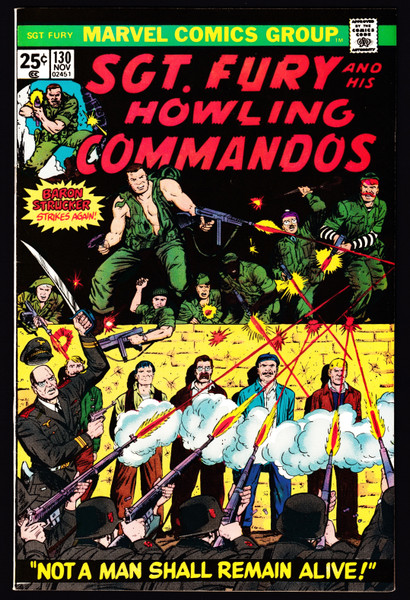 1975 Marvel Sgt. Fury and His Howling Commandos #130 FN