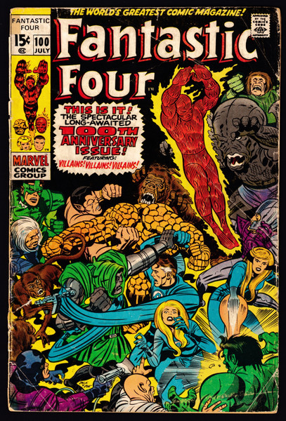 1970 Marvel Fantastic Four #100 Poor