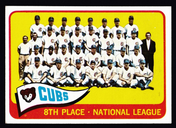 1965 Topps #091 Chicago Cubs Team EX