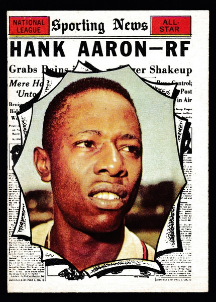 1961 Topps #577 Hank Aaron AS VG+