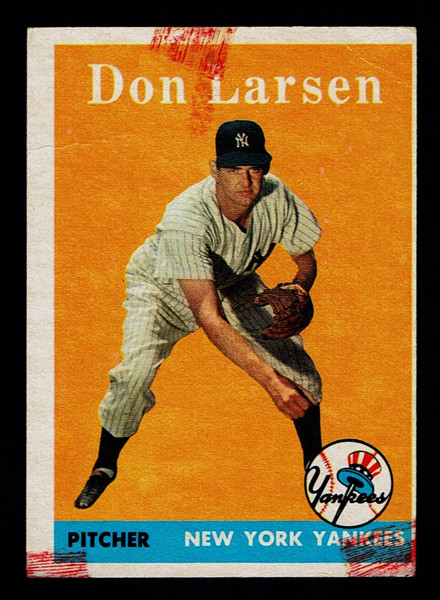 1958 Topps #161 Don Larsen Poor