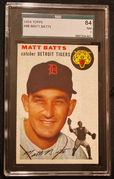 1954 Topps #088 Matt Batts SGC 7