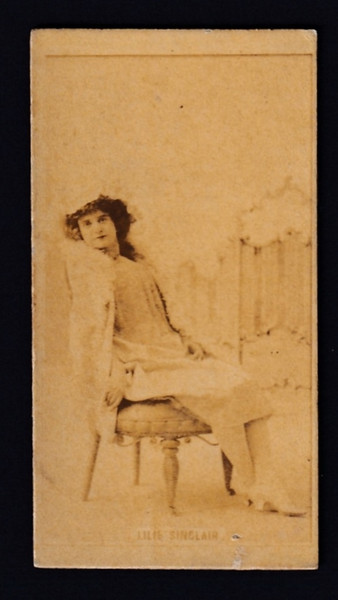 1880's N245 Sweet Caporal Actresses Lilie Sinclair Sitting VG