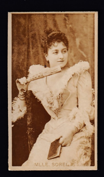 1880's N245 Sweet Caporal Actresses Mlle Sorel Fair