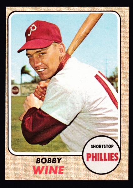 1968 Topps #396 Bobby Wine EX-