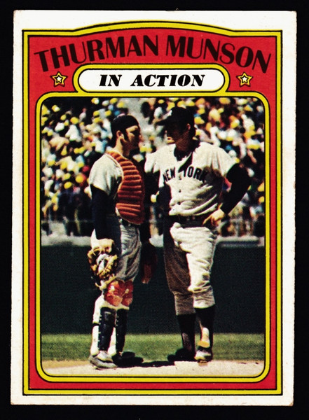 1972 Topps #442 Thurman Munson IA VG