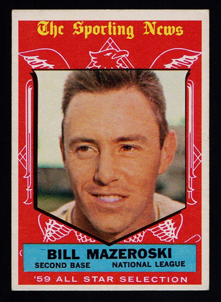 1959 Topps #555 Bill Mazeroski AS EX-