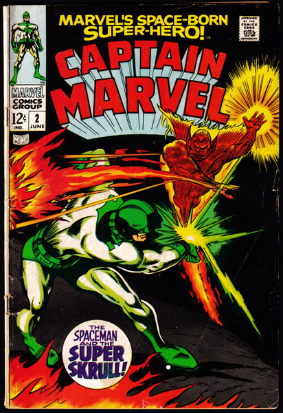 1968 Marvel Captain Marvel #2 VG-