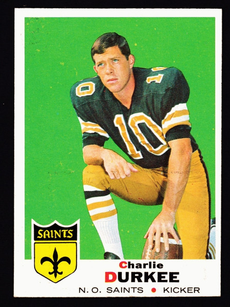 1969 Topps #257 Charlie Durkee RC EX+