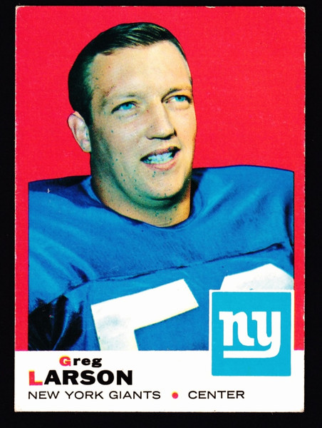 1969 Topps #106 Greg Larson VGEX