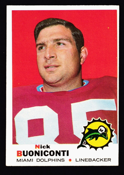 1969 Topps #192 Nick Buoniconti VGEX