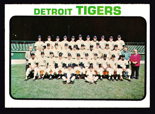 1973 Topps #191 Detroit Tigers Team EX