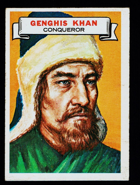 1967 Topps Who Am I? #35 Genghis Khan VG B