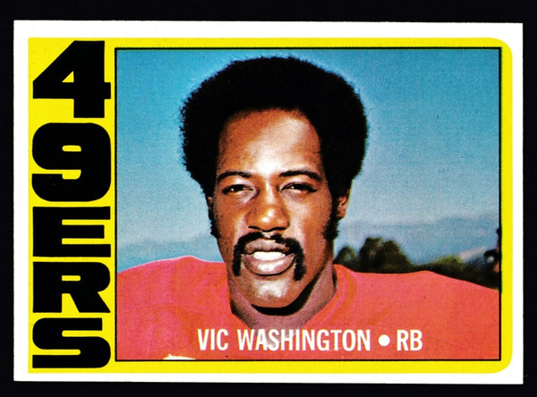 1972 Topps #022 Vic Washington RC NM+