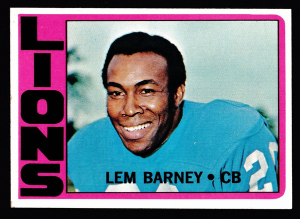 1972 Topps #042 Lem Barney EX+