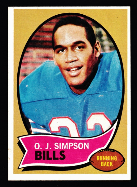1970 topps #090 O.J. Simpson RC GD+