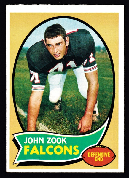 1970 Topps #209 John Zook RC VGEX