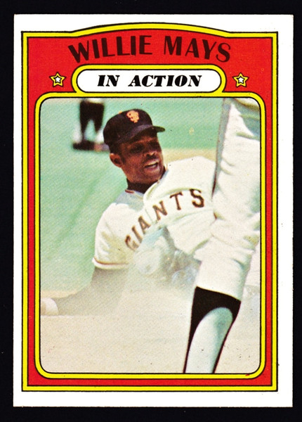 1972 Topps #050 Willie Mays IA EXMT