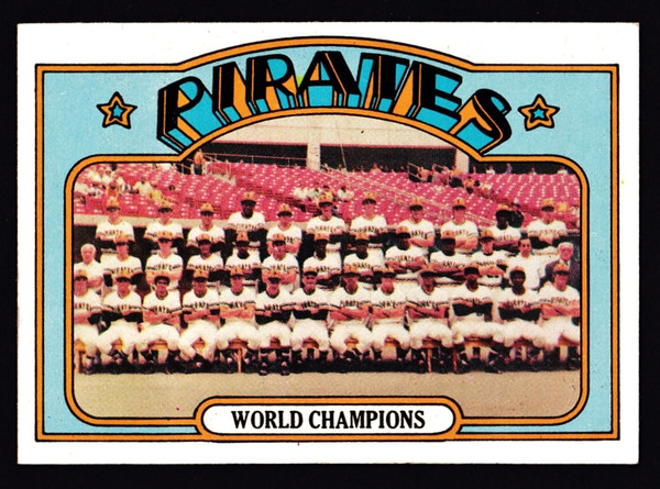 1972 Topps #001 Pittsburgh Pirates Team EX-