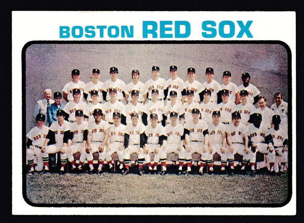1973 Topps #596 Boston Red Sox Team EX-