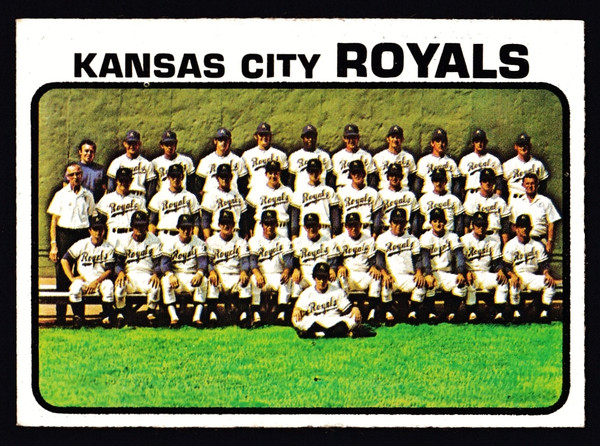 1973 Topps #347 Kansas City Royals Team EX