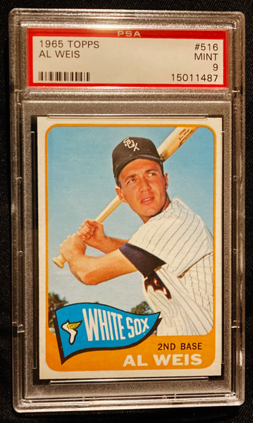 1965 Topps #516 Al Weis PSA 9