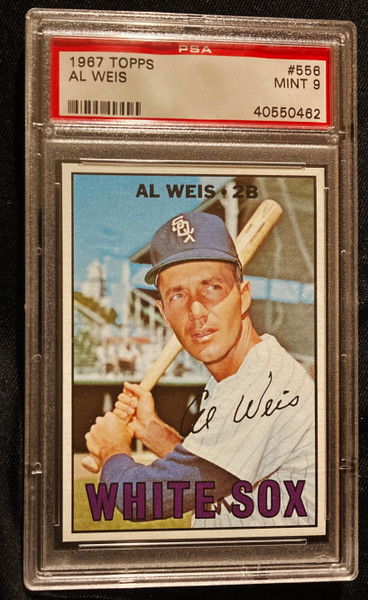 1967 Topps #556 Al Weis PSA 9