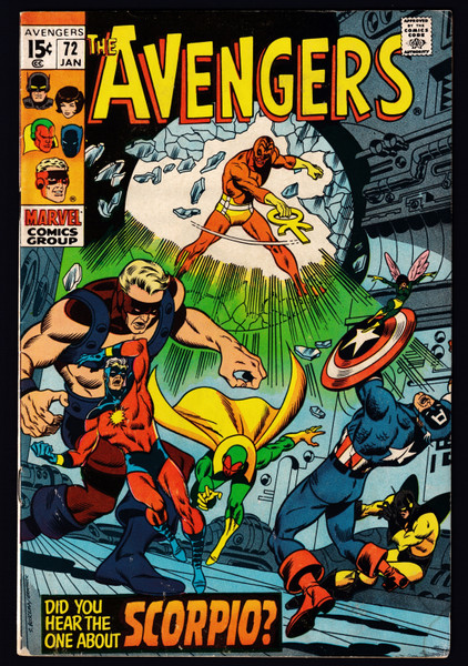 1970 Marvel Avengers #72 1st Appearance of the Zodiac VG/FN