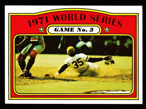 1972 Topps #225 World Series Game #3 EX