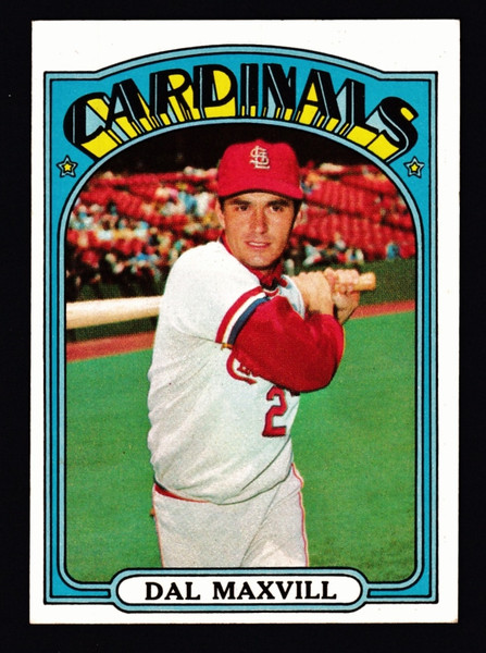 1972 Topps #206 Dal Maxvill EX-