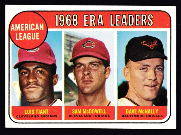 1969 Topps #007 AL ERA Leaders EX+