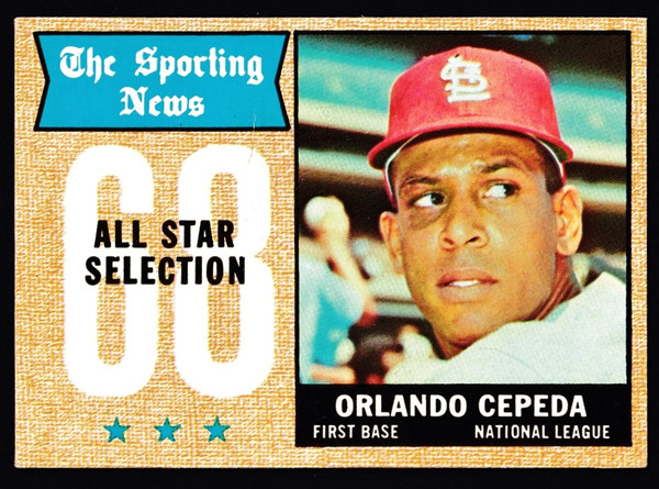 1968 Topps #362 Orlando Cepeda AS EX+