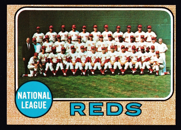 1968 Topps #574 Cincinnati Reds Team EX