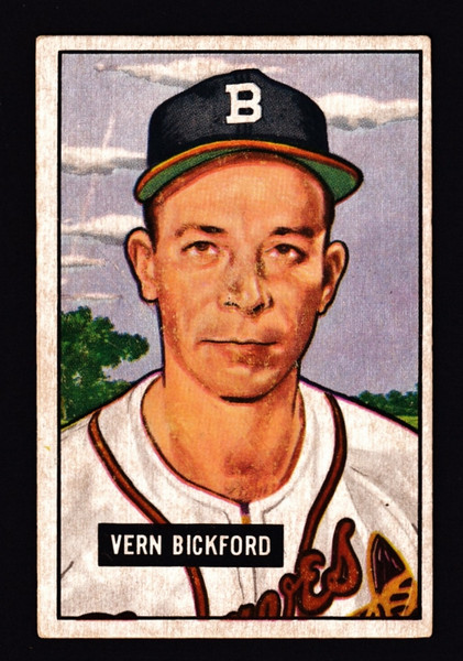 1951 Bowman #042 Vern Bickford VGEX