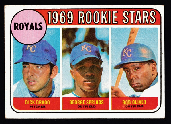 1969 Topps #662 Royals Rookie Stars VGEX