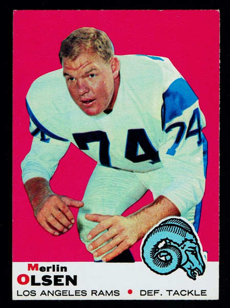 1969 Topps #034 Merlin Olsen EX