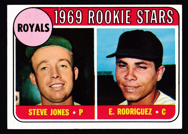1969 Topps #049 Royals Rookie Stars Rodriguez VGEX
