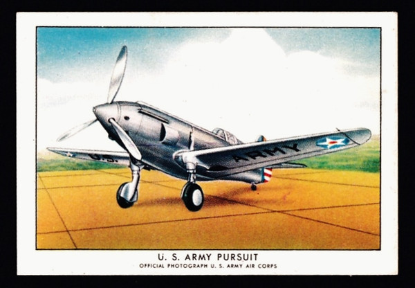 1940 - 1942 Wings Cigarettes Series B #17 U.S. Army Pursuit EX