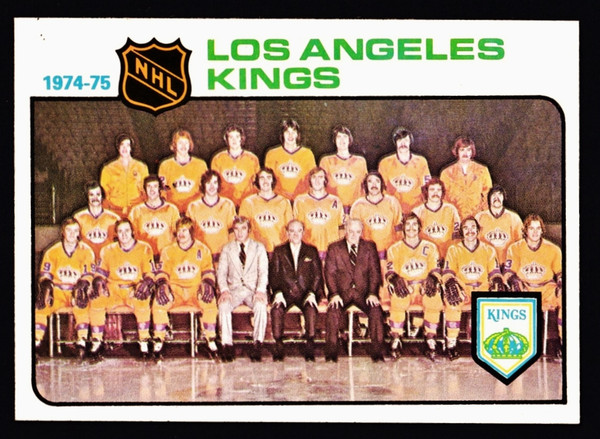 1975 Topps #086 Los Angeles Kings Unmarked Checklist EXMT