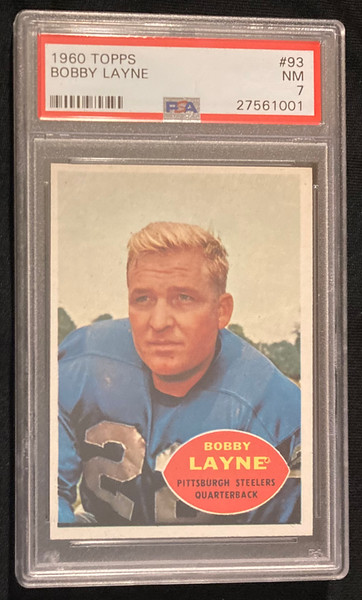 1960 Topps #093 Bobby Layne PSA 7