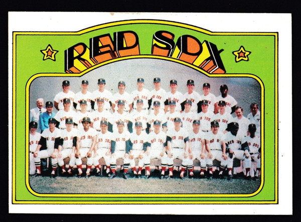 1972 Topps #328 Boston Red Sox Team Card VGEX