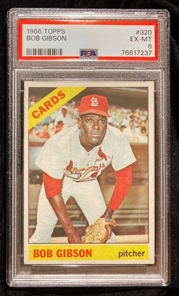 1966 Topps #320 Bob Gibson PSA 6