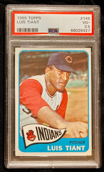 1965 Topps #145 Luis Tiant RC PSA 3.5