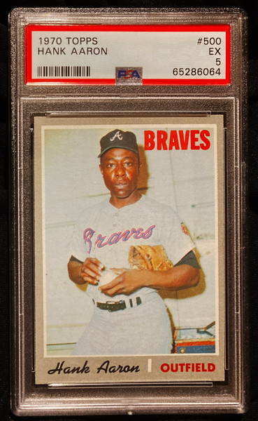 1970 Topps #500 Hank Aaron PSA 5