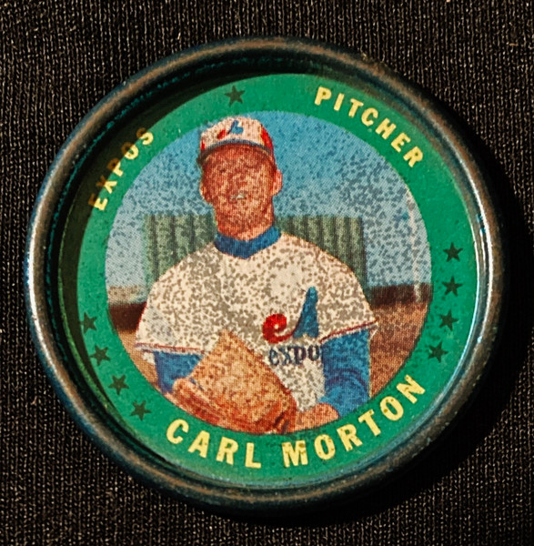 1971 Topps Coins #035 Carl Morton B