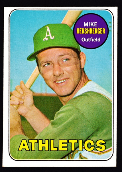 1969 Topps #655 Mike Hershberger EX