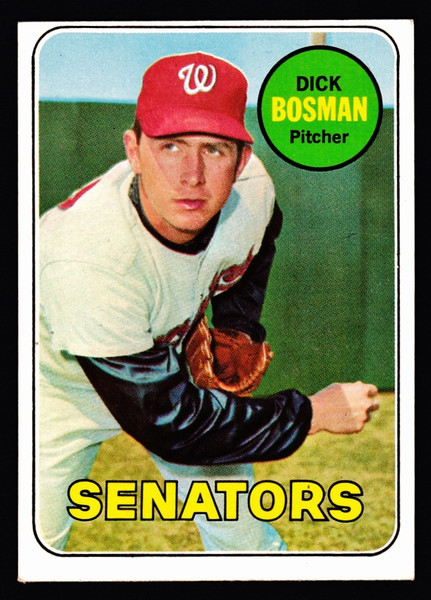 1969 Topps #607 Dick Bosman EX