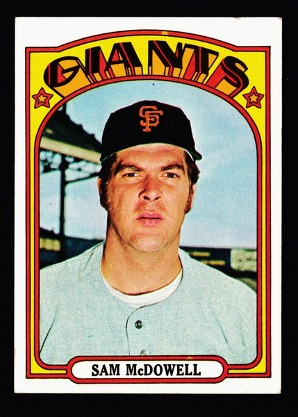 1972 Topps #720 Sam McDowell GD+